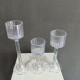3'Lü Plastik Mumluk