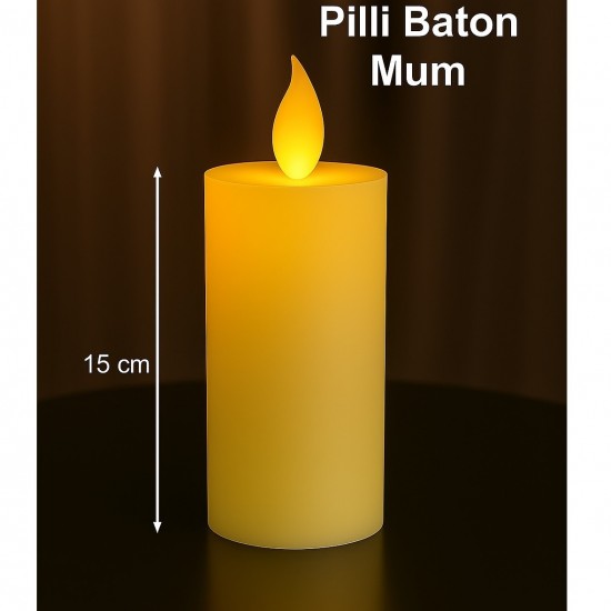Baton Mum Pilli 15 Cm