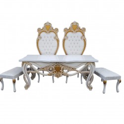 Beyaz Gelin Damat Masası