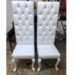 Beyaz Gelin Damat Sandalyesi