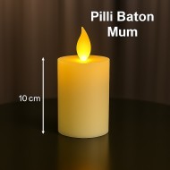 Baton Mum Pilli 10 Cm