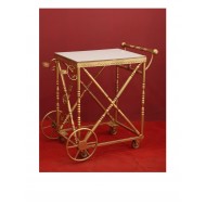 Gold Metal Pasta Arabası