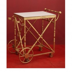 Gold Metal Pasta Arabası