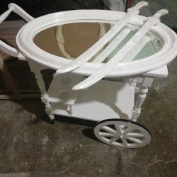 Ahşap Pasta Arabası