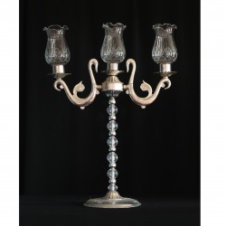 Üç Kollu Gümüş Şamdan